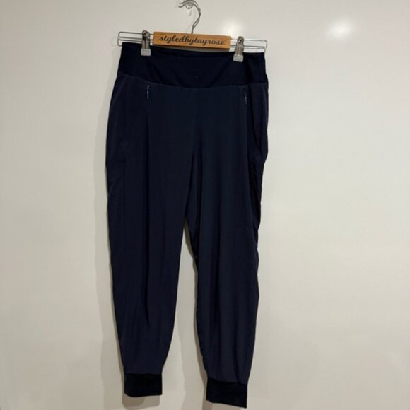 Athleta Soho Navy Blue Lined Jogger Pants - Picture 3 of 8